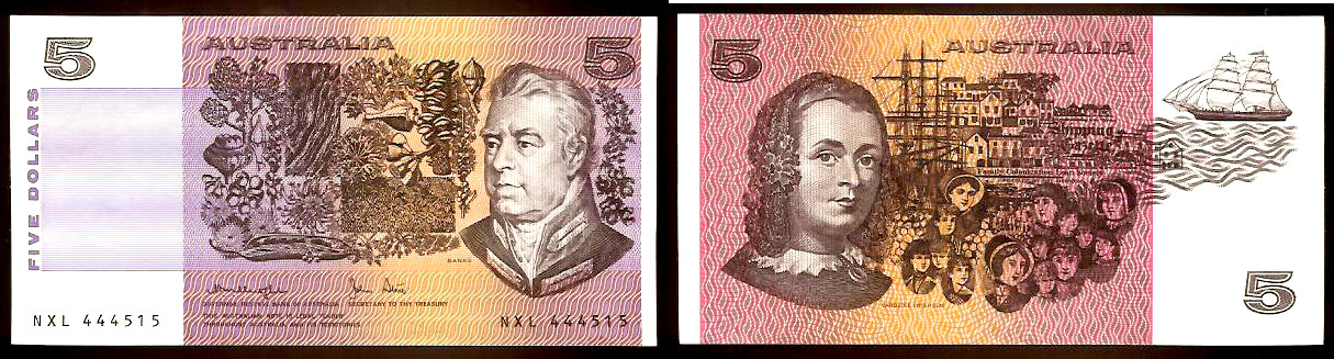 Australian $5 Knight/Stone 1979 Unc